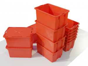 Plastic Crates 3D 모델