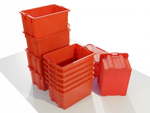 Plastic Crates 3D 모델