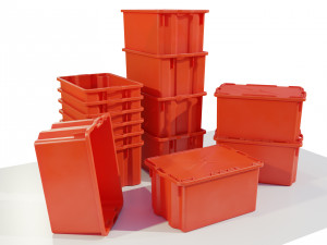 Plastic Crates 3D 모델