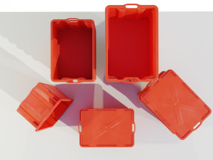 Plastic Crates 3D 모델