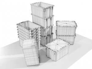 Plastic Crates 3D 모델