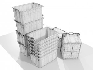 Plastic Crates 3D 모델