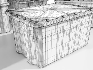 Plastic Crates 3D 모델