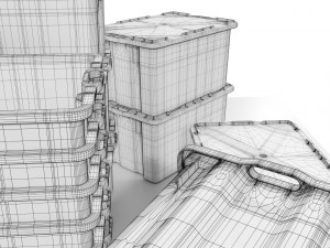 Plastic Crates 3D 모델