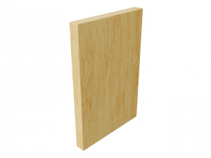 Wooden Deer Carved Board Model 3D