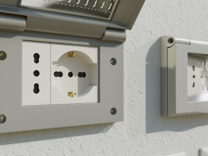 Italian Electrical Sockets Collection 3D Model