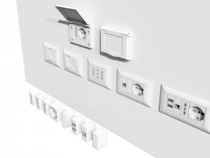 Italian Electrical Sockets Collection 3D Model
