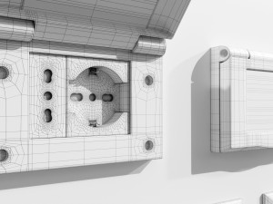 Italian Electrical Sockets Collection 3D Model