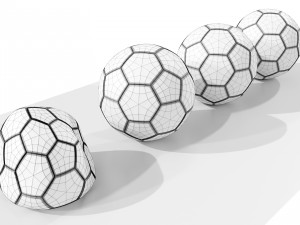 Football Balls 3D Model