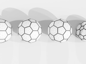 Football Balls 3D Model