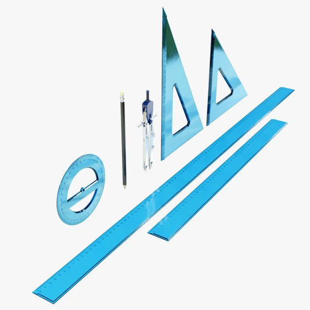 Technical Drawing Tools 3D Model .c4d .max .obj .3ds .fbx .stl .blend 