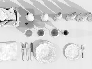 Tableware 3D 모델