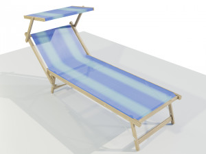 Beach Lounger 3D 模型