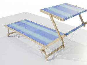Beach Lounger 3D 模型