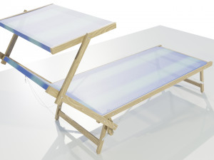 Beach Lounger 3D 模型