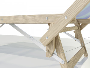 Beach Lounger 3D 模型
