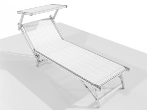 Beach Lounger 3D 模型