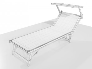 Beach Lounger 3D 模型