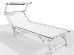 Beach Lounger 3D 模型