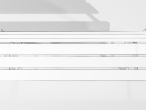 Wood Metal Bench 3D Model