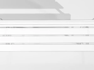 Wood Metal Bench 3D Model