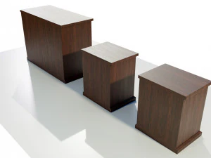 Dresser and Nightstands 3D Model