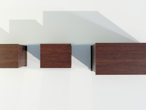 Dresser and Nightstands 3D Model