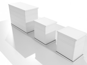 Dresser and Nightstands 3D Model