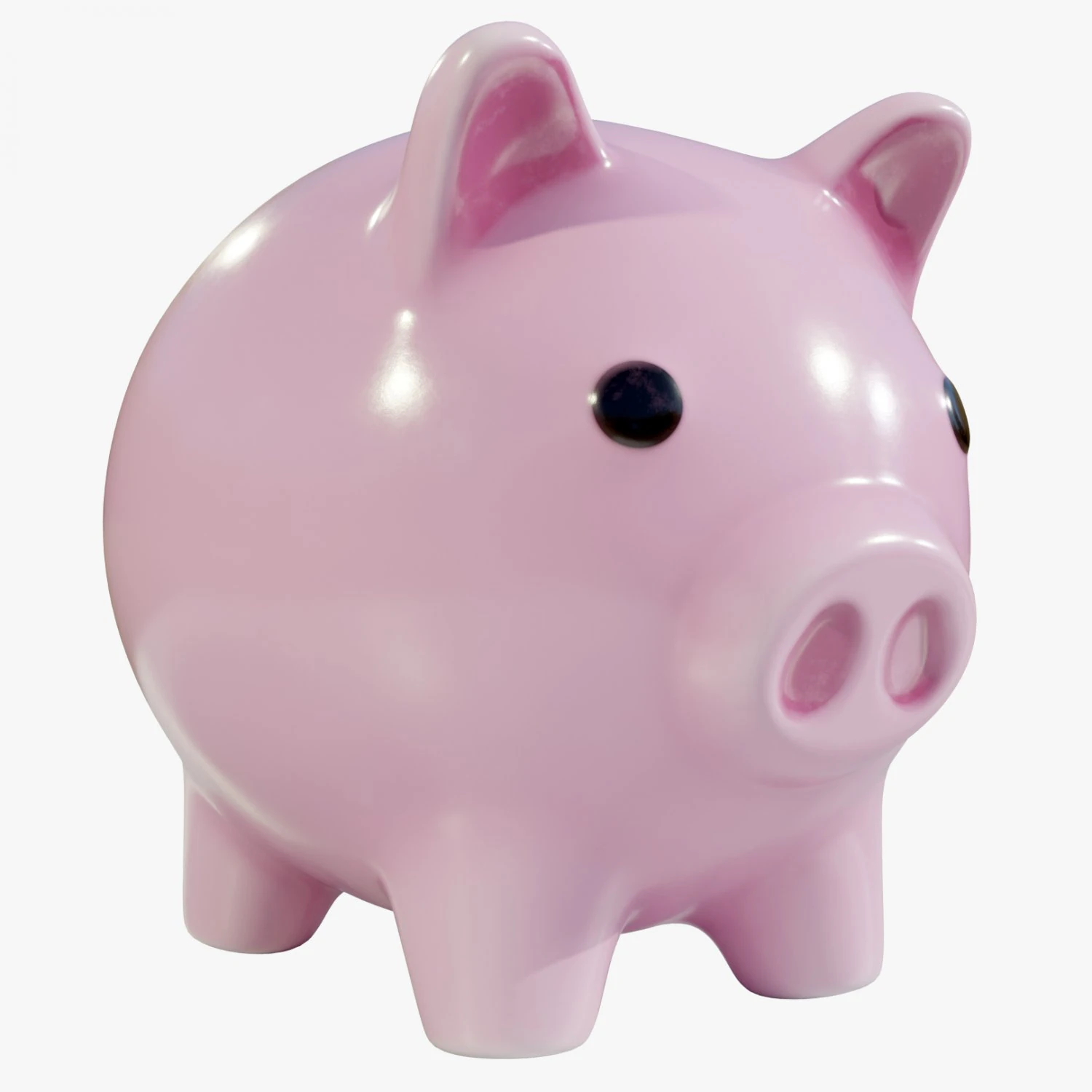 Piggy Bank 3D Model .c4d .max .obj .3ds .fbx .stl .blend