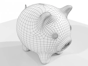Piggy Bank 3D Model