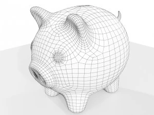 Piggy Bank 3D Model