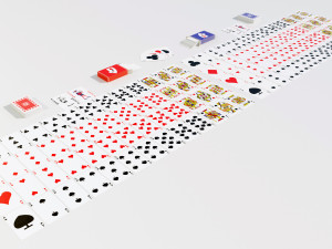Standard 52-card deck of French-suited playing cards 3D मॉडल