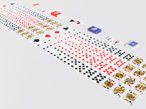 Standard 52-card deck of French-suited playing cards 3D मॉडल