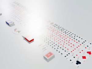 Standard 52-card deck of French-suited playing cards 3D मॉडल