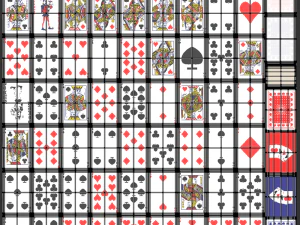 Standard 52-card deck of French-suited playing cards 3D Model