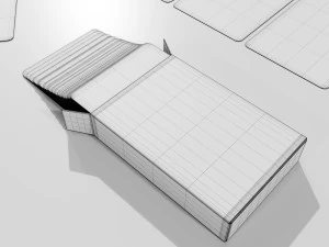 Standard 52-card deck of French-suited playing cards 3D Model