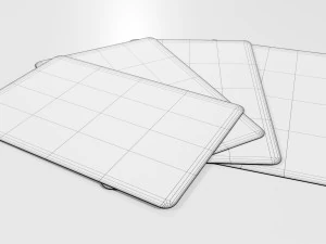 Standard 52-card deck of French-suited playing cards 3D Model