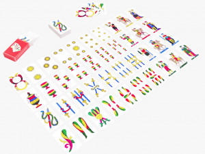 Italian Playing Cards 3D Model