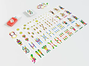Italian Playing Cards 3D Model
