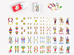 Italian Playing Cards 3D Model