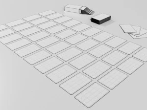 Italian Playing Cards 3D Model