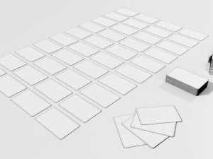 Italian Playing Cards 3D Model