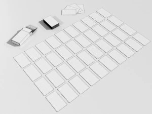 Italian Playing Cards 3D Model