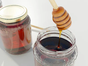 Glass Honey Jars 3D Model