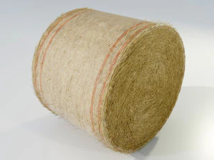 Round Hay Bale 3D Model