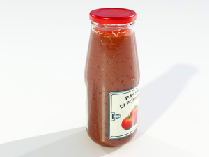Tomato Sauce Bottle Modelo 3D
