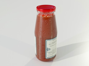 Tomato Sauce Bottle Modelo 3D