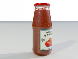 Tomato Sauce Bottle Modelo 3D