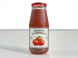 Tomato Sauce Bottle Modelo 3D