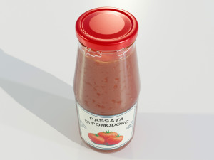 Tomato Sauce Bottle Modelo 3D